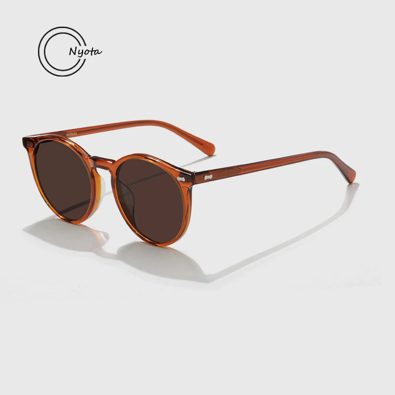 Gafas de sol ovaladas de acetato para hombre y mujer, lentes de sol de alta calidad con personalidad, UV400, hechas a mano, MARS