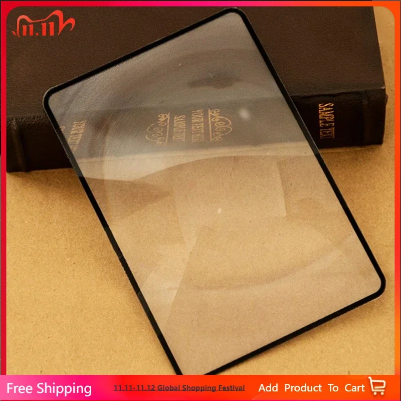 

Page Magnifying Sheet 3X PVC Lightweight Fresnel Lens Card Magnifiers Magnifying Glass for Reading Small Patterns Maps