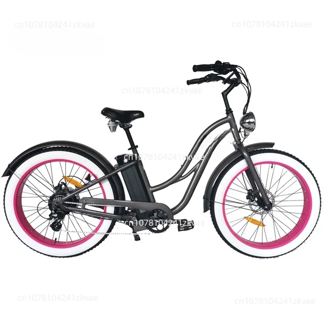 

26 inch 48V 20Ah Step Thru 500W cruiser Fat Tire Electric Bike