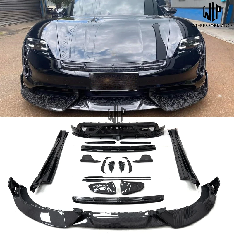 WLP High Quality Carbon Fiber Body Kit Complete Durable Suitable For Porsche Taycan M Model