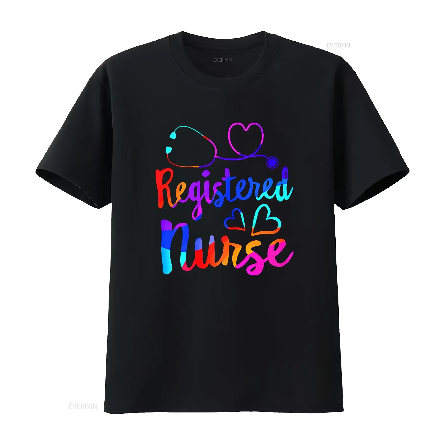 تي شيرت RN المسجل للممرضات والممرضات أسبوع التخرج في مدرسة التمريض تي شيرت عتيق مغسول ملابس الشارع ناعمة قابلة للتنفس وممتدة