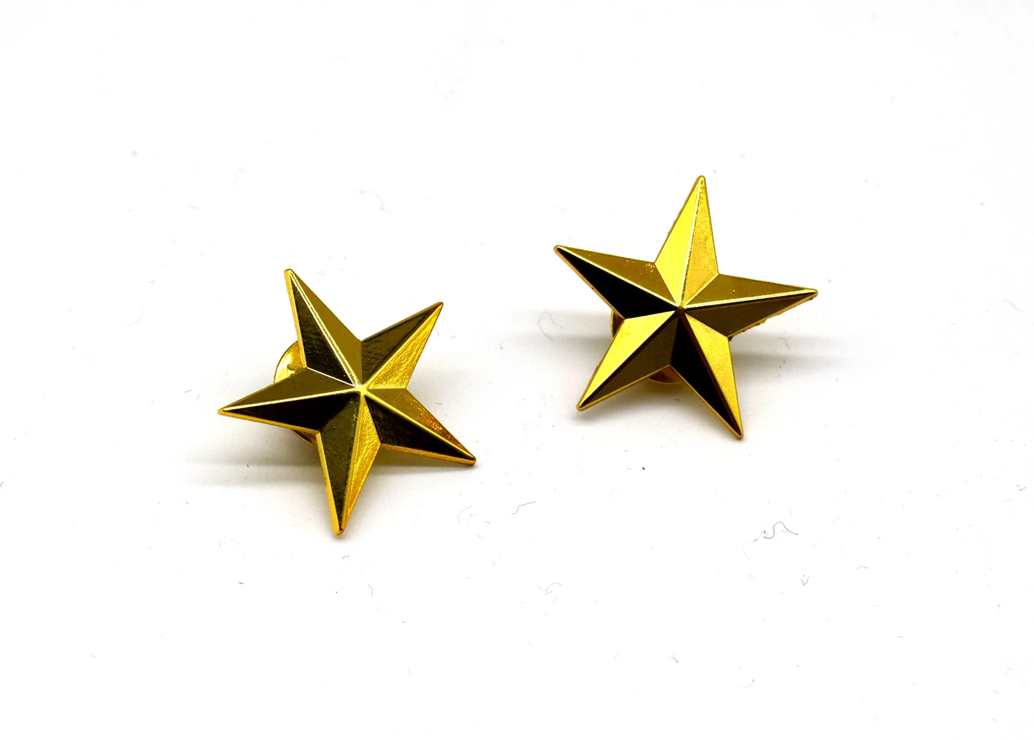 US Army One Star Brigadier General Rank Insignia Metal badges Gold Reenactment