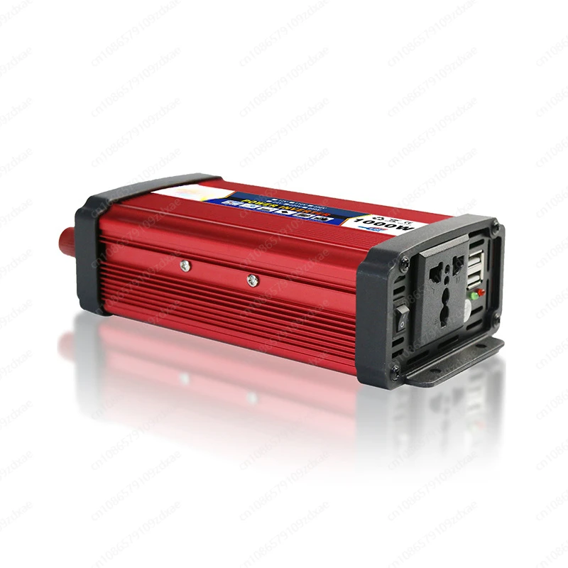 1000W car inverter, dual USB red inverter power inverter correction wave power converter