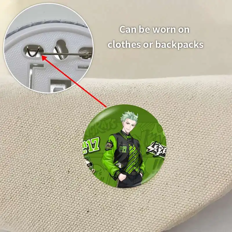 Sebek Zigvolt Game Anime Character Soft Button Badge Brooch anchor Peripherals Pin Pupil Fashion School bag 75mm Decoration
