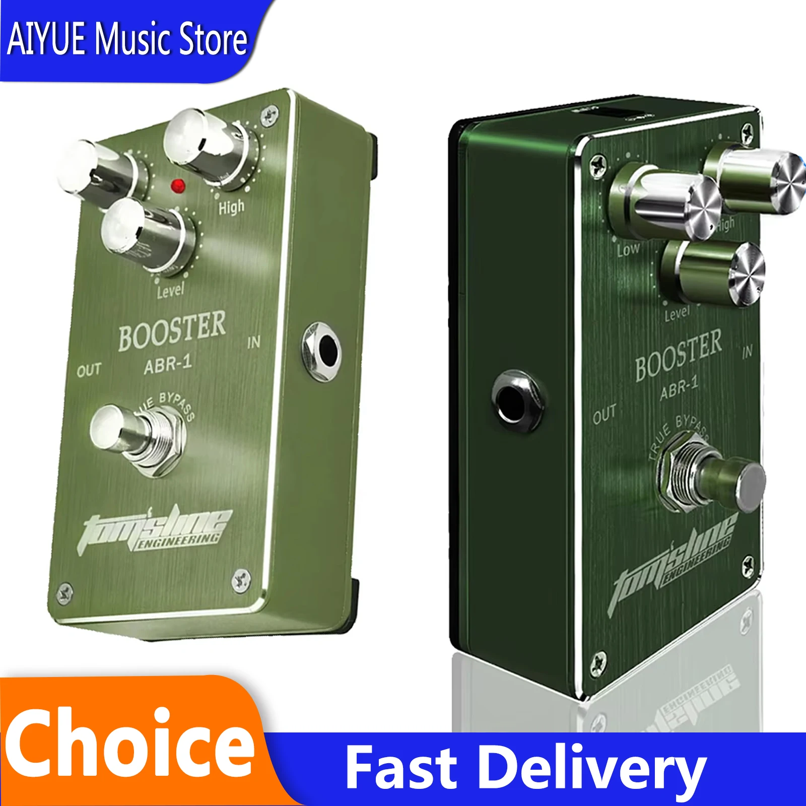 

Педаль-бустер Aroma ABR-1 (аналог), гитарная педаль эффектов, корпус из алюминиевого сплава, True Bypass, запчасти и аксессуары для электрогитары