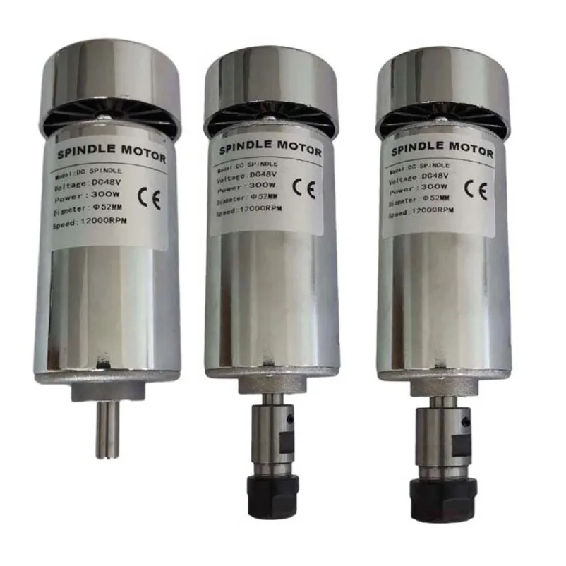 High Speed Spindle Motor 300W12V-48V DC Motor PCB Engraving Machine Spindle DIY