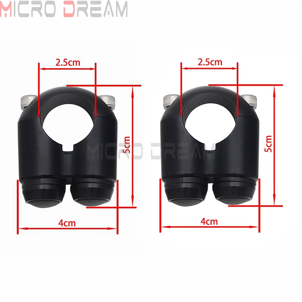 Dubbele Momentary Knoppen Motorfiets 7/8 "& 1" Stuur Schakelaar Motor Claxon Elektrische Start Kill Lamp licht AAN UIT