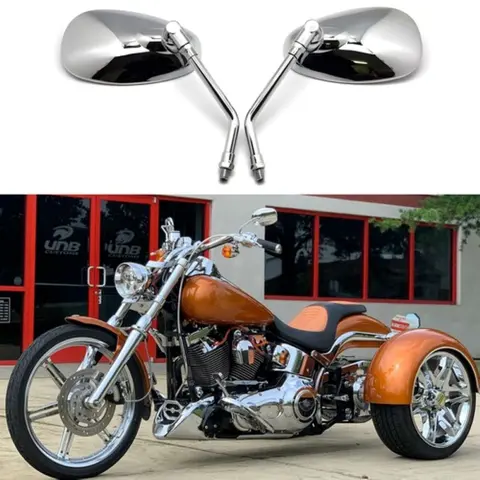 Chrome Motorcycle Rear View Mirrors For Honda Shadow Aero VT 750 1100 Rebel 250