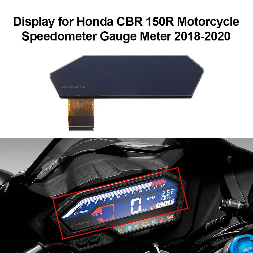 

LCD Display for Honda CBR 150R Motorcycle Speedometer Gauge Meter 2018-2022