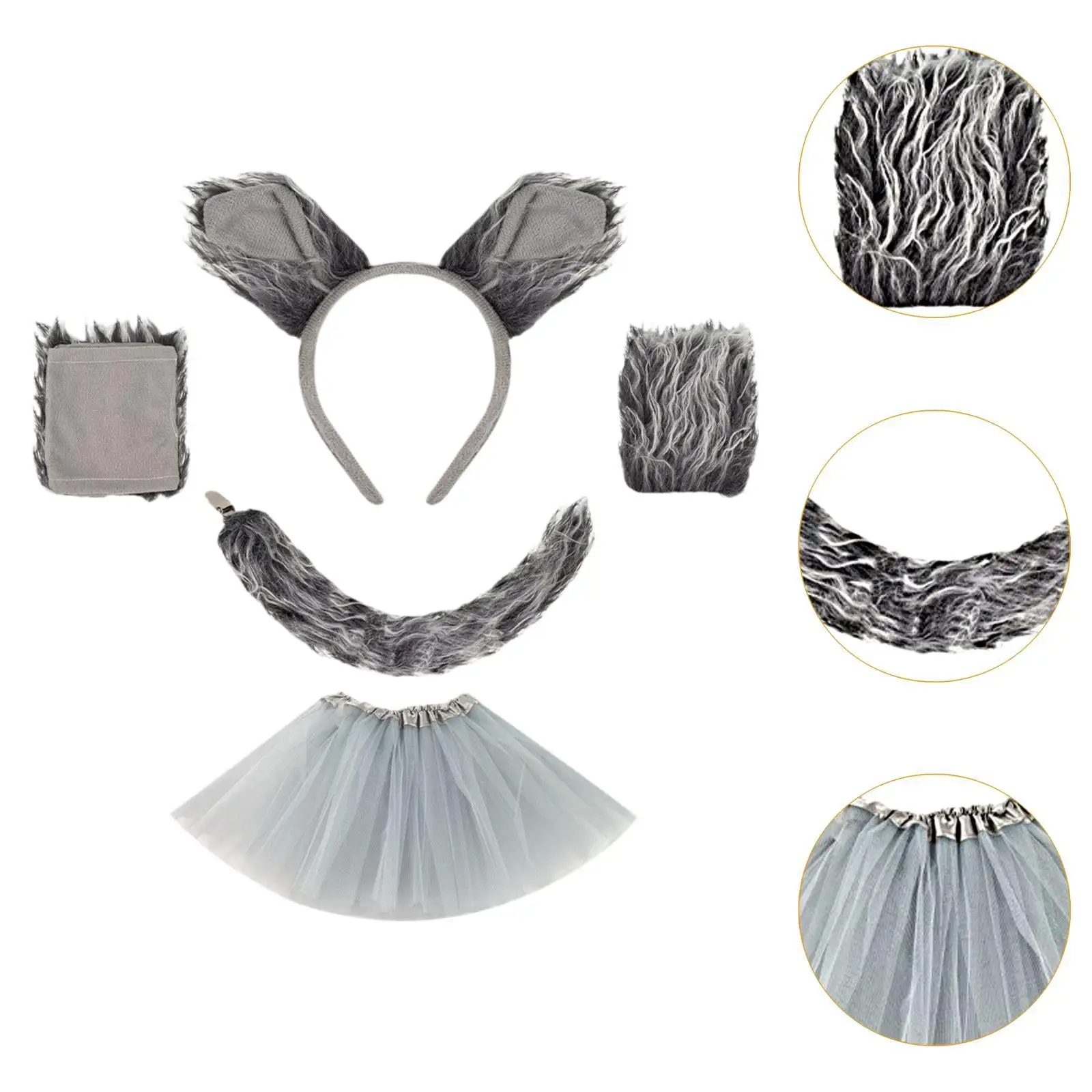 Fantasia de lobo girafa cosplay bandana para festas temáticas de performance