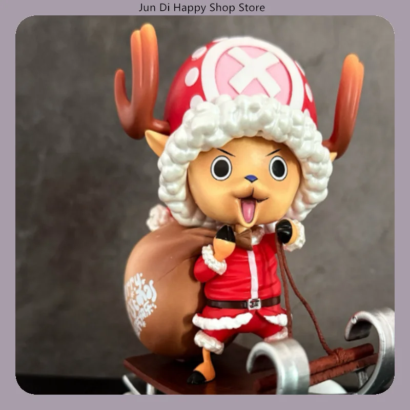 16 سنتيمتر قطعة واحدة توني توني المروحية نسخة عيد الميلاد الشكل لطيف سانتا الزي أنيمي تمثال هدية للفتيات عيد ميلاد
