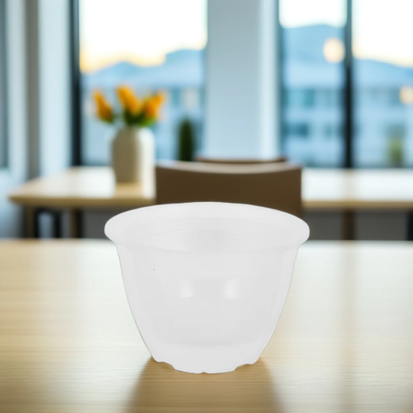

10Pcs Green Plants Water Absorption Pot Automatic Water Storage Outer Plastic Flower Pot for Home Floral Store