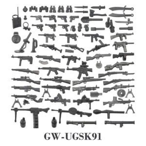 Playmobil -Modellbaustein für Kinder, WW2 -Kanonen, Kar98k, PPSH41 -Gewehr, DIY -Waffe, Militärsoldat, Kindergeschenkspielzeug 10 Hauptverkaufsspielzeug Playmobil - №4