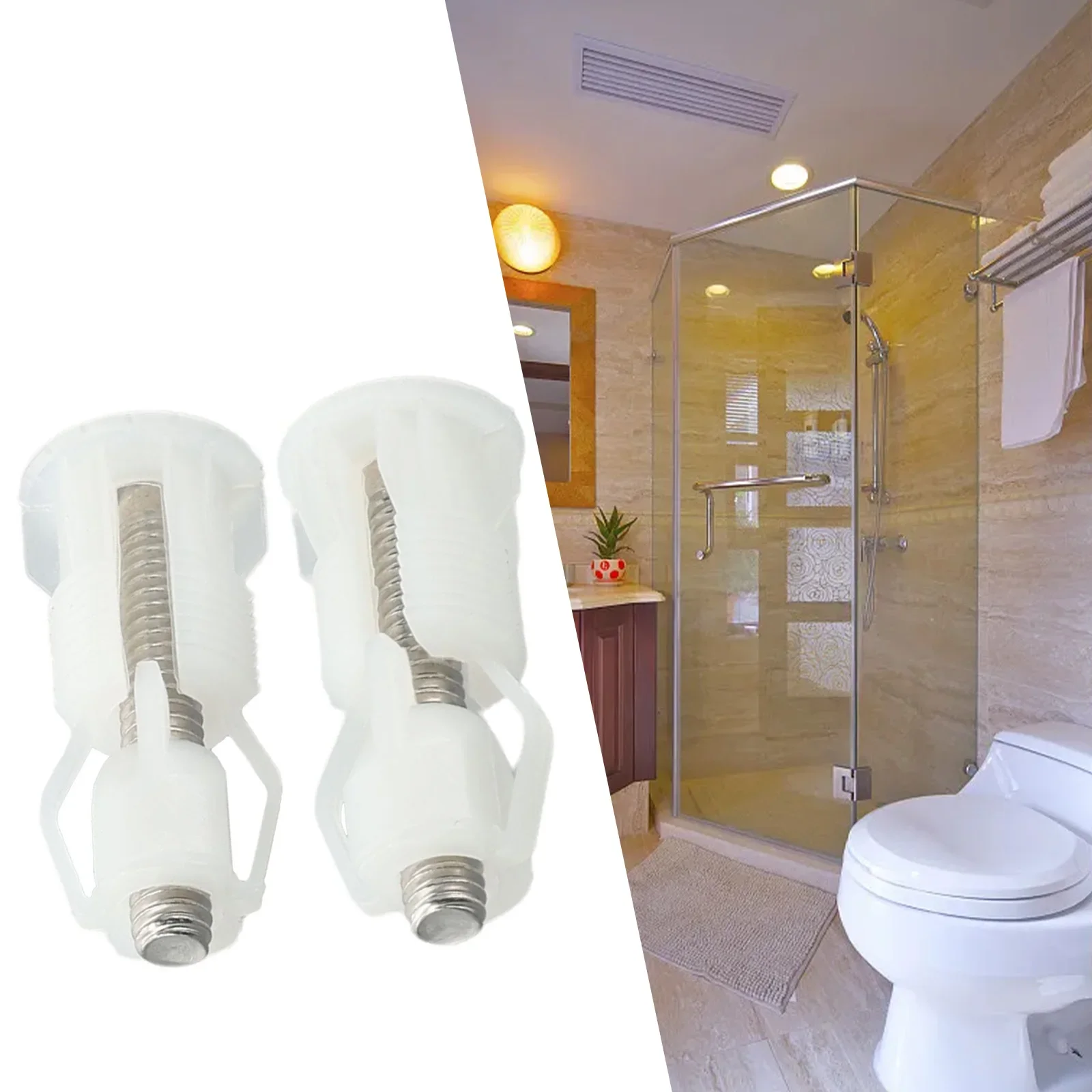 Brand New Toilet Screws Toilet Seat Screws Accessories Useful Practical Lid Pan Fixing Nut Cover Stainless Steel/plastic