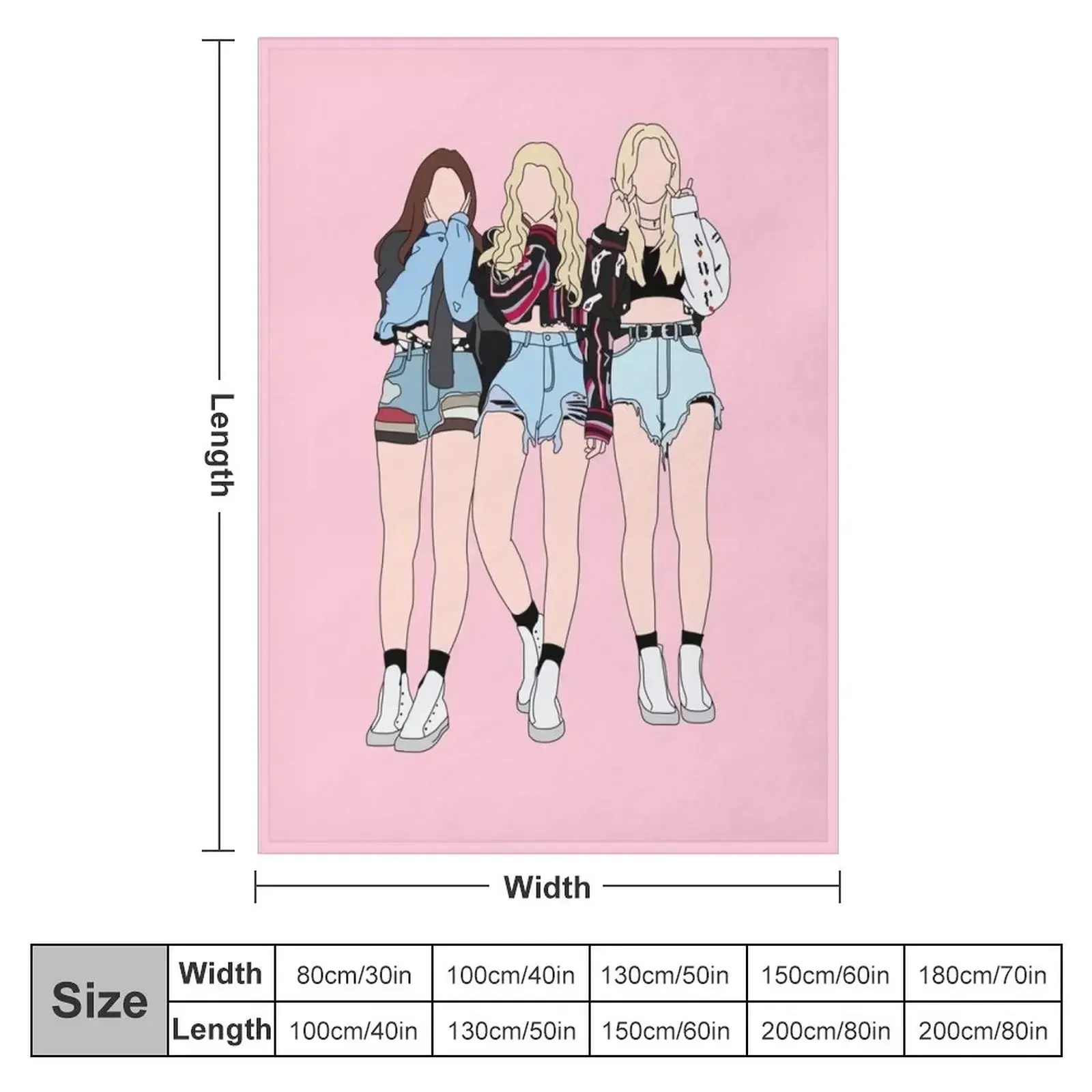 LOONA ODD EYE CIRCLE GIRL FRONT Throw Blanket couch cozy soft plush fuzzy picnic outdoor blanket