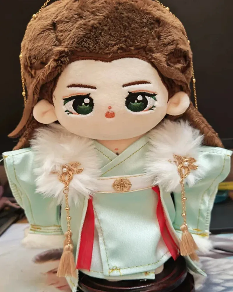 Giù la fine della luna Luo Yunxi 20 cm vestiti per le bambole capelli antichi corona abbigliamento vestito bambola di pezza anime giocattolo per bambini cosplay Gif