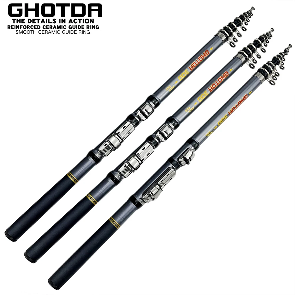 

High Carbon Travel Surf Rod Ultrashort Spinning Rod Hard Boat/Raft Rod 1.5/1.8/2.1/2.4/2.7/3M Quality Rock Fishing Tackle