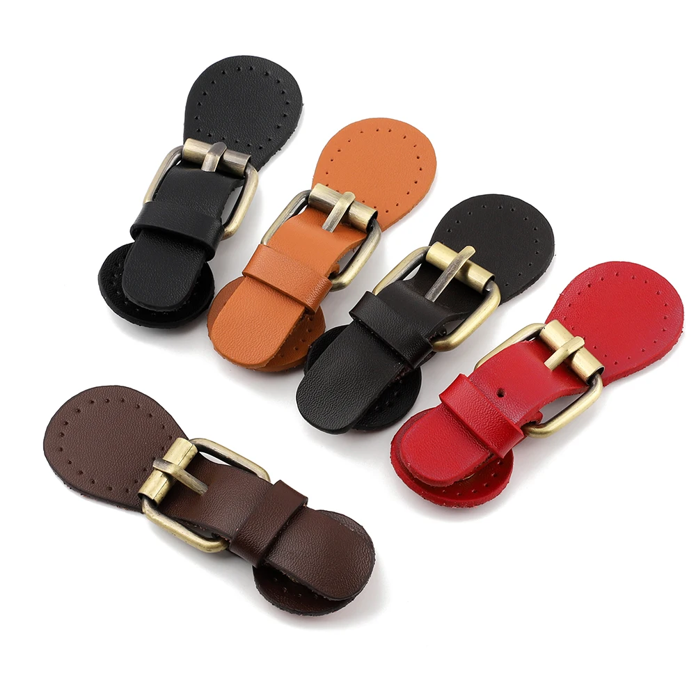 2Pcs 9.5x3.1cm DIY Bags Lock Buckle Self-Restraint Quality Genuine Leather Bag Accessories Hasp Clasp Buckle Mortise Lock