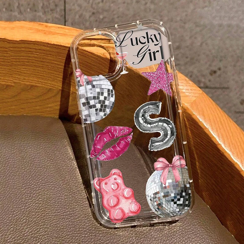 Phone Cases Online - Lips Letter S Pattern Print Transparent