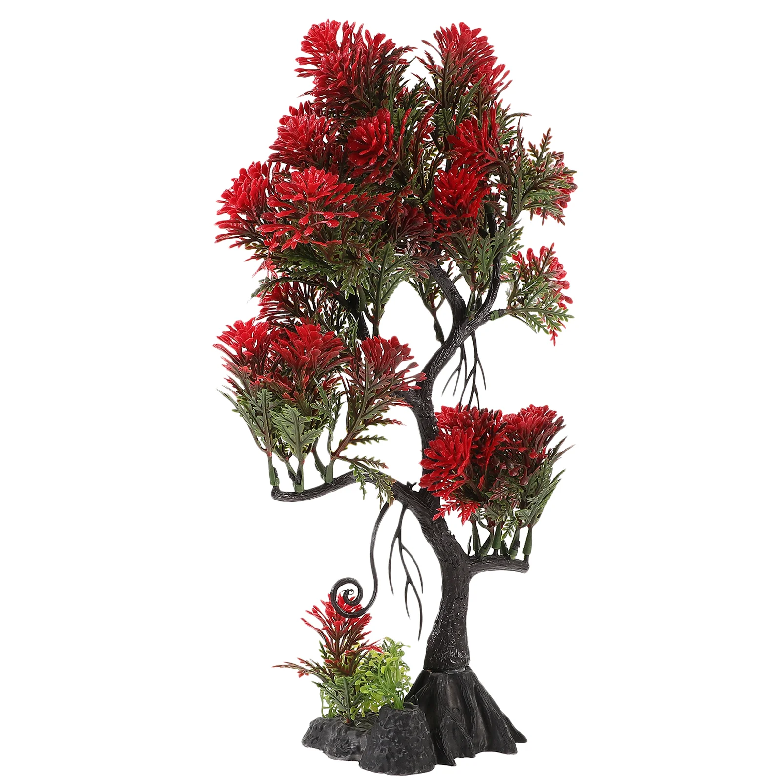 

Simulated Big Tree Fish Tank Aquarium Accessories Model for Fake Bonsai Plant Decoration Plastic Realistic Decors