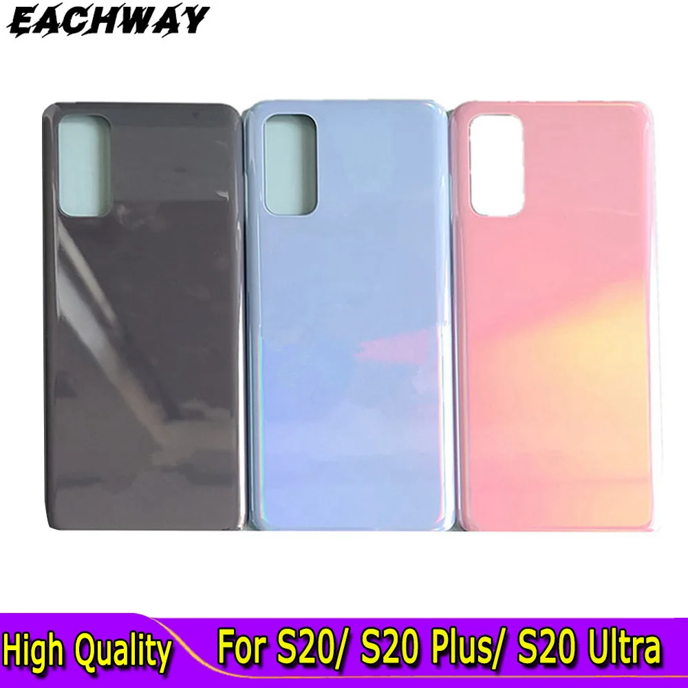 

S20 Back Glass For Samsung Galaxy S20 Ultra G988 S20 Plus S20+ G985 S20 G980 Battery Cover Back Door Housing Case Replacement