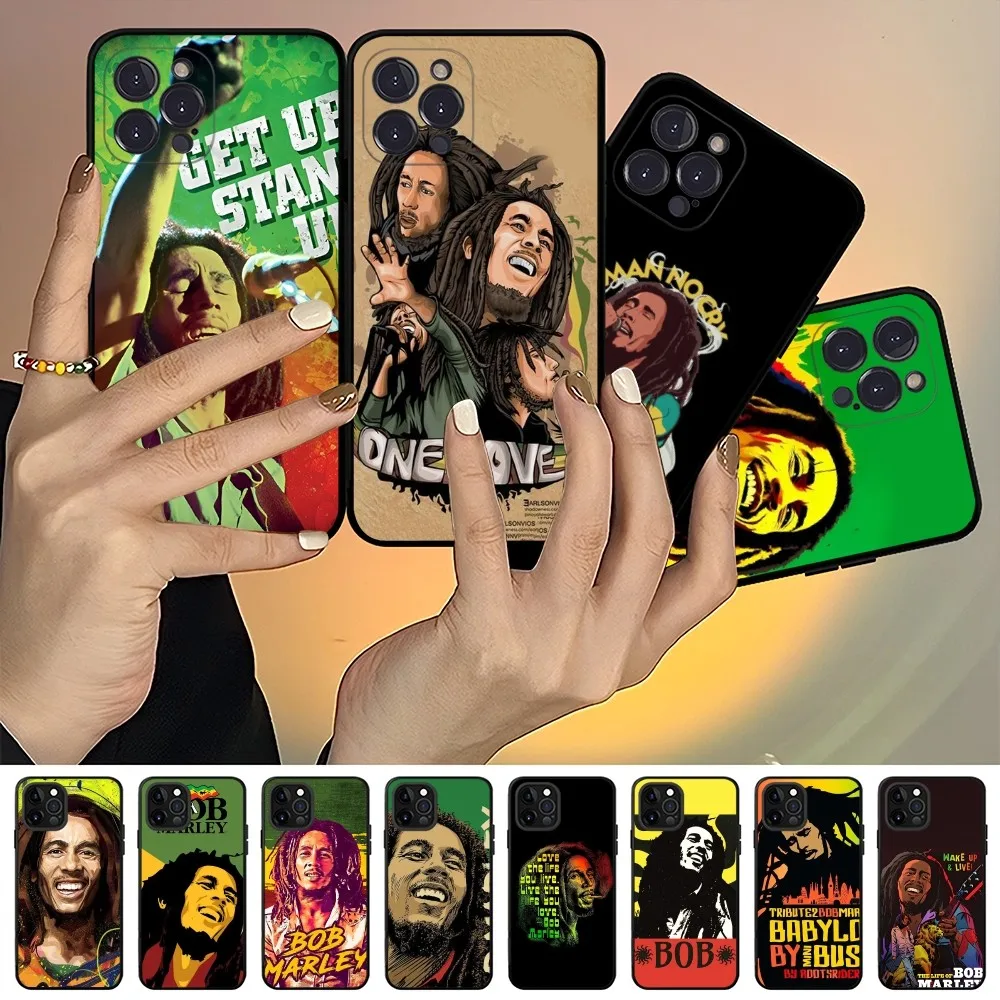 Bob Marley Singer Phone Case For IPhone 15 14 13 12 Mini 11 Pro XS Max X XR SE 6 7 8 Plus Soft Silicone Cover