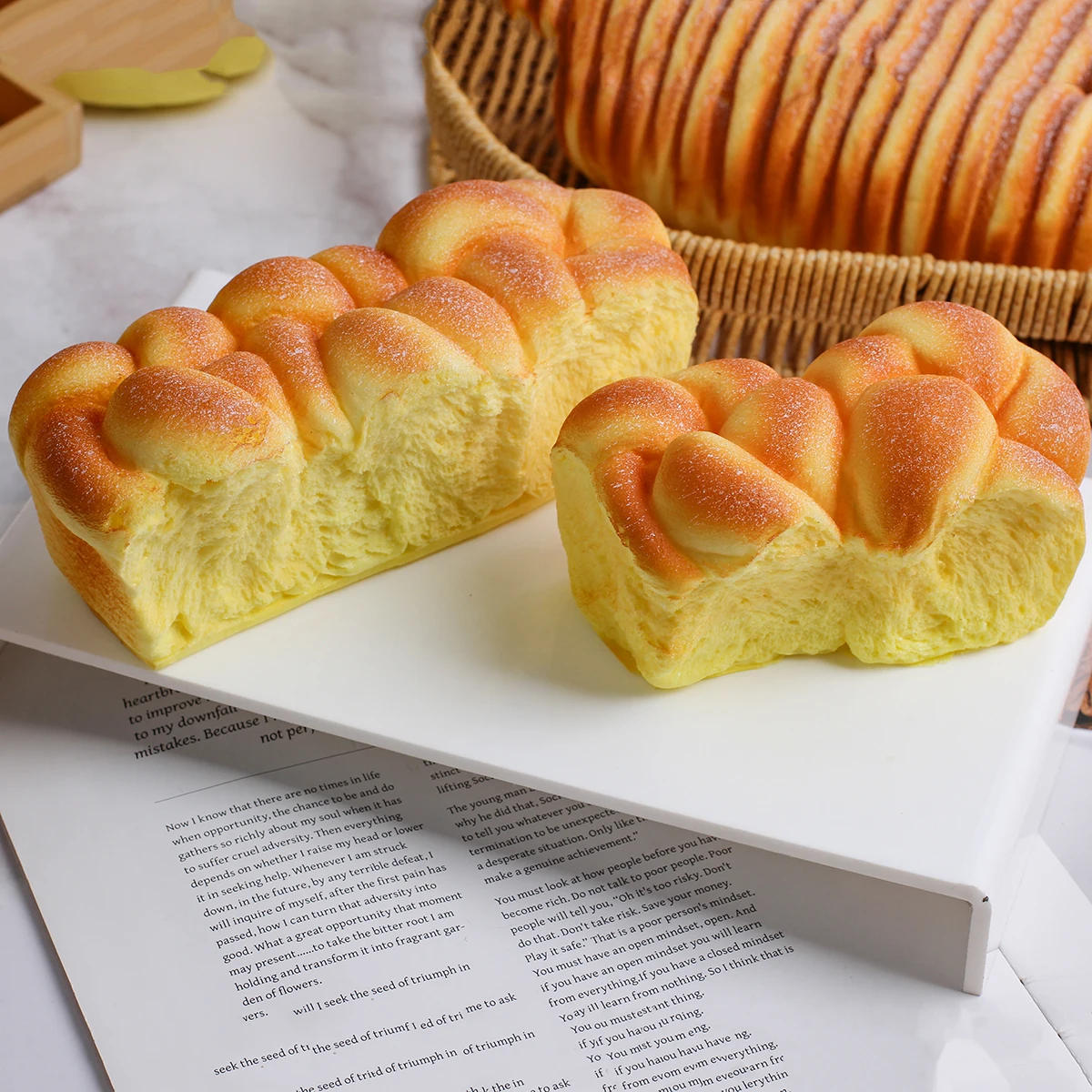 1 قطعة قرصة انتعاش بطيء الكرتون الخبز جوز الهند الخبز الضغط نموذج الدعائم ديكور المنزل الحلي #6