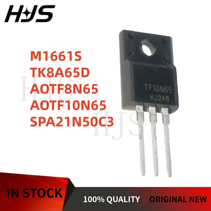 10pcs 100%New and Quality SPA21N50C3 M1661S AOTF8N65 AOTF10N65 TK8A65D 21N50C3 TO-220F TF8N65 TF10N65 K8A65D In Stock