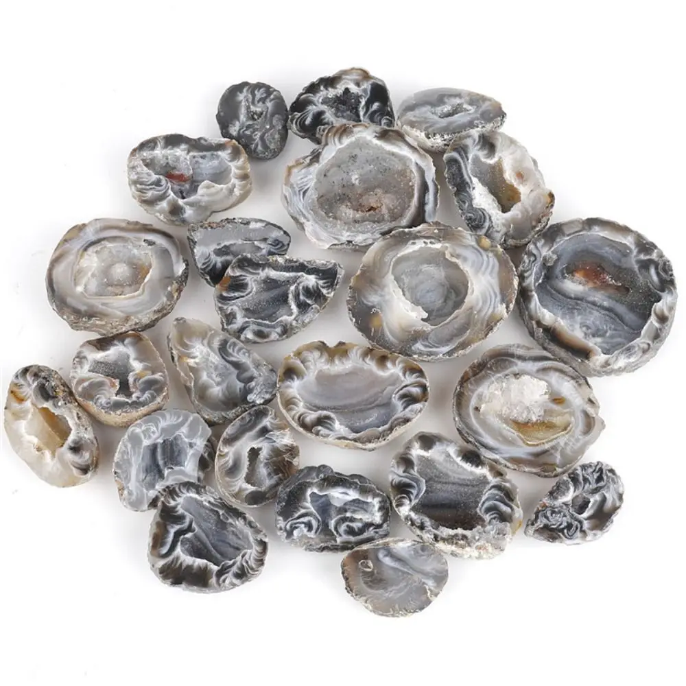 Creative Stone Crafts Natural Agate Geodes Carved Natural Mini Cornucopia Mineral Ore Rough DIY Raw Stone Ornaments Home Decor