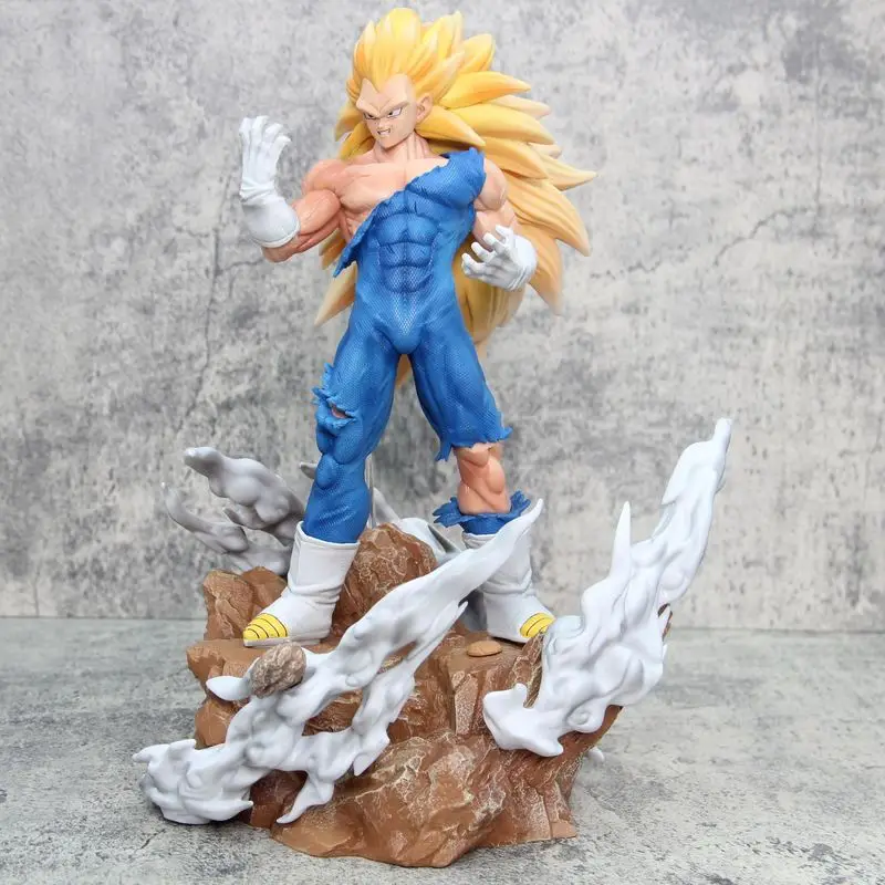 Dragon Ball Anime Figure Super Saiyan Qilin Vegeta 38cm Qilin Wukong Figure  PVC Model Collection Toys friend birthday present