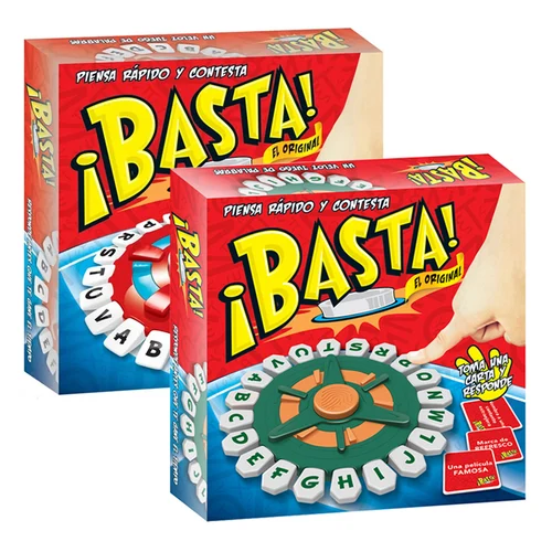 Nuevo modelo de juego de palabras Basta español, juego de mesa interactivo con prensado de letras para actividades de diversión y aprendizaje familiar