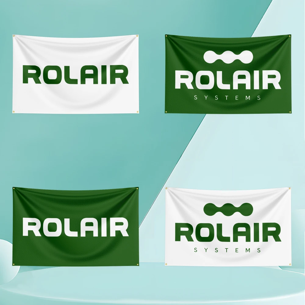 

R-Rolairs Flag Banner 3x5ft with Brass Grommet HD Printing Exhibition Garage Background Wall Tapestry Bedroom Decoration