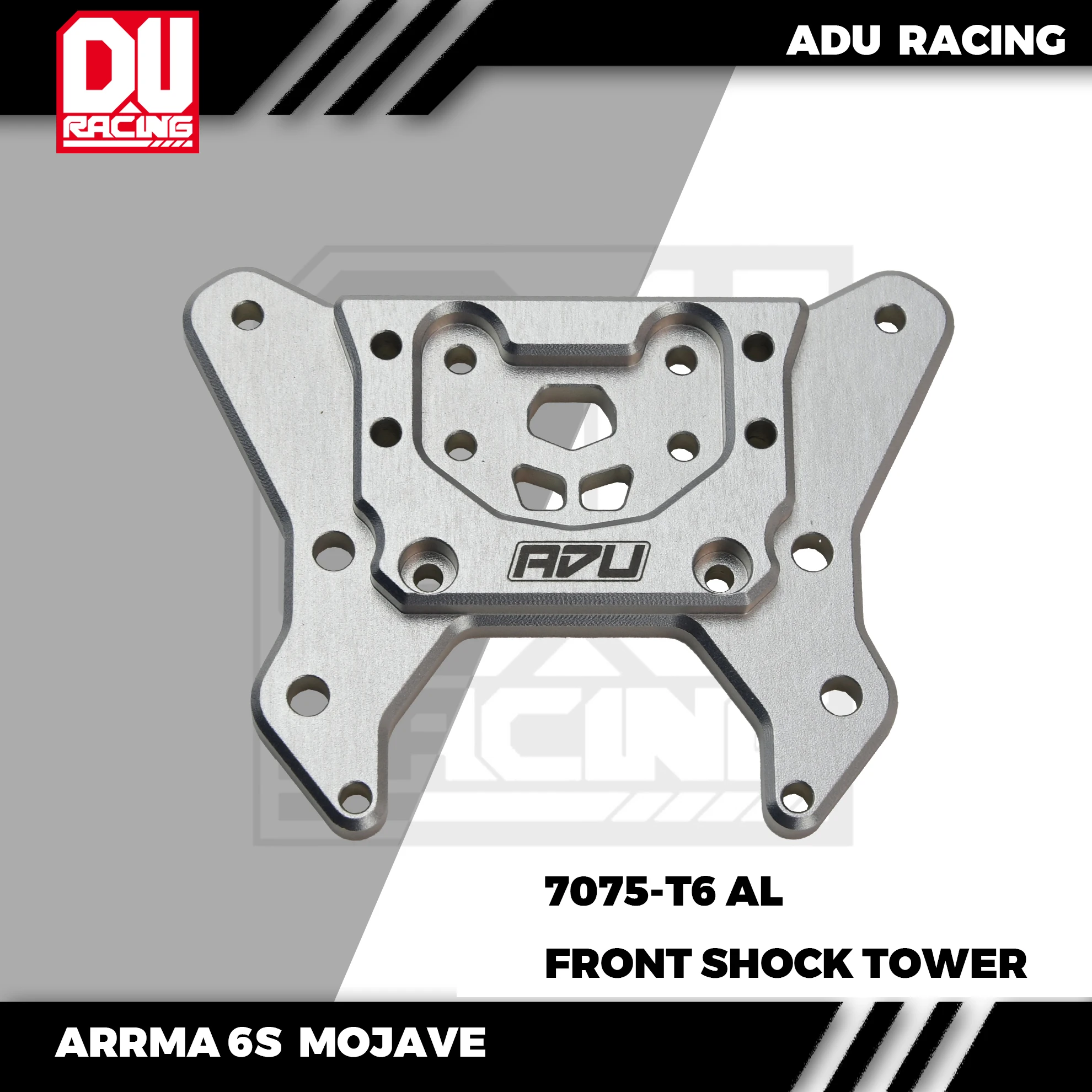 

ADU Racing FRONT SHOCK TOWER CNC 7075-T6 ALUMINUM FOR ARRMA 6S MOJAVE