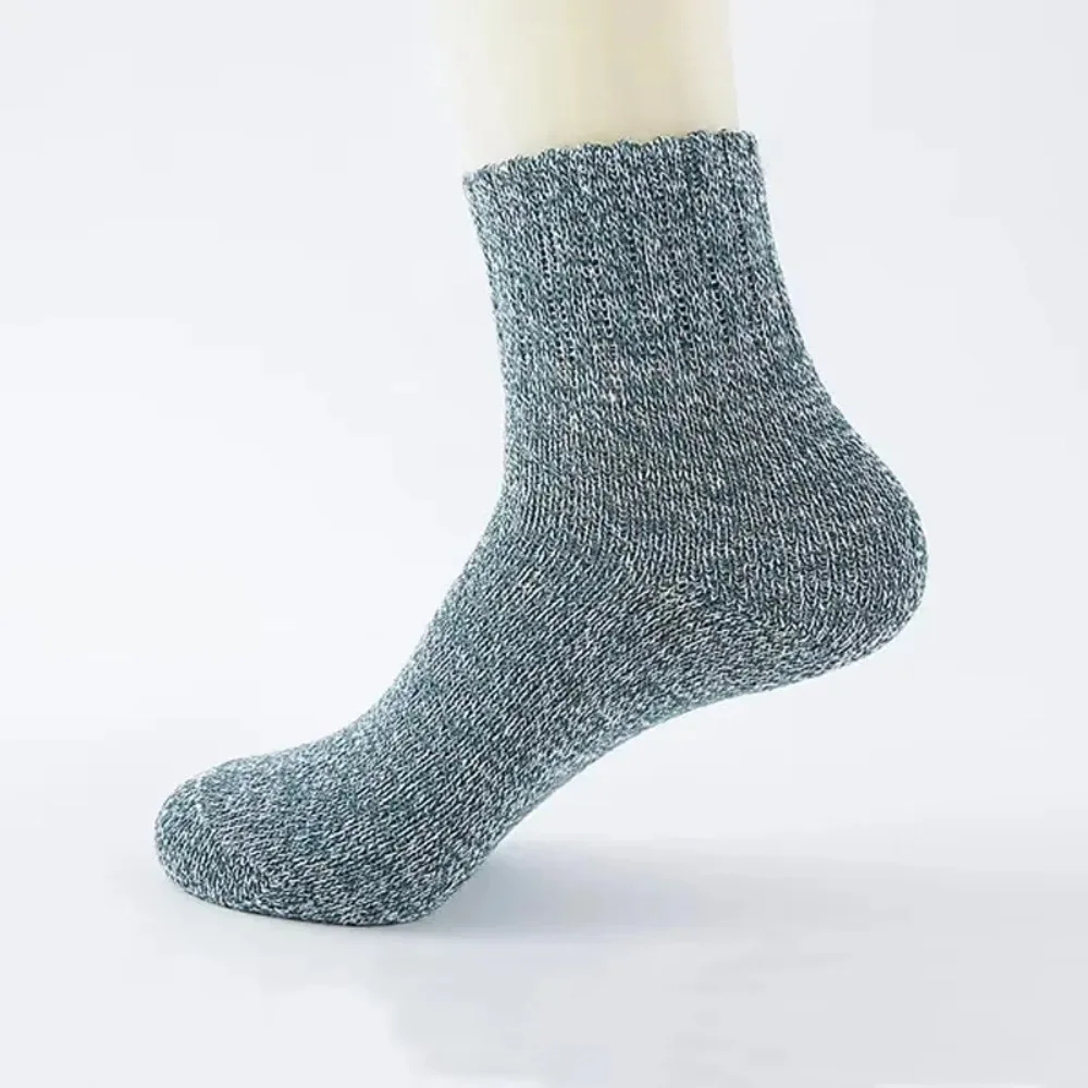 

Женские и девичьи шерстяные носки средней длины, теплые вязаные утолщенные носки для осени и зимы, для дома и улицы, милые носки в стиле каваи, 1 пара