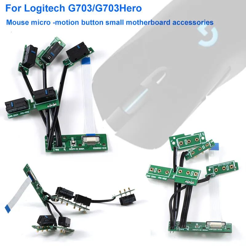 For Logitech G703/G703 HERO Mouse Repair Parts: Solderless Heat-Plugging Microswitch Button Small Motherboard Line Connector