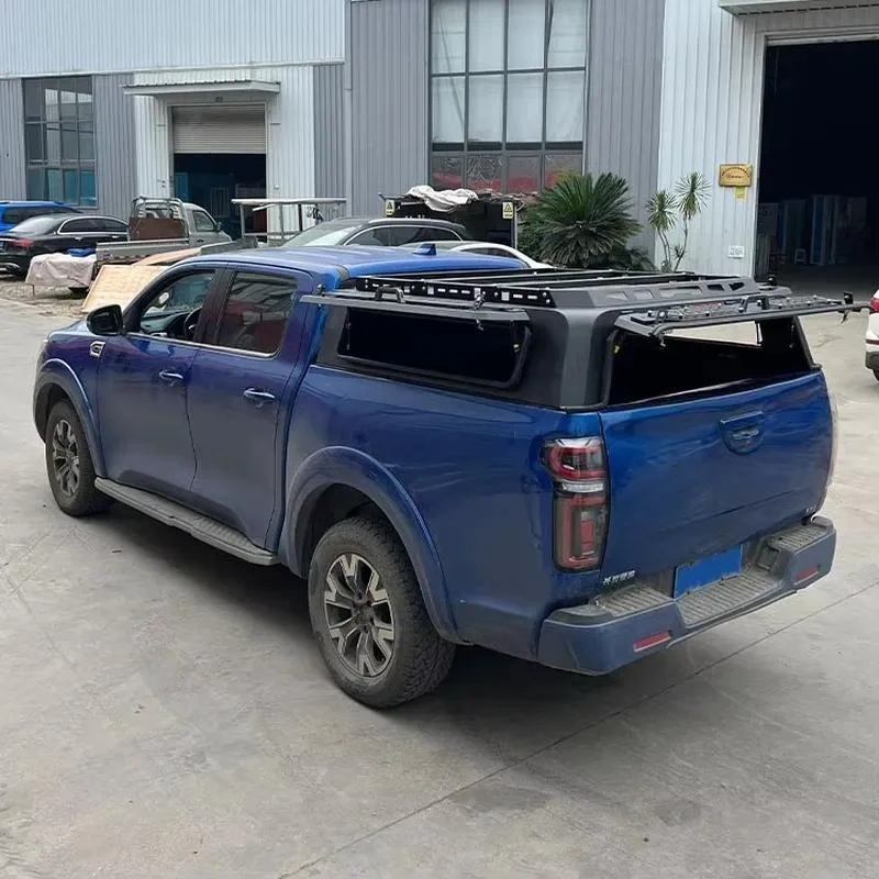 Canopy Truck Camper Hard Top Harf-height 3 Doors Custom Universal Flat Deck Waterproof Locking Tailbox for Great