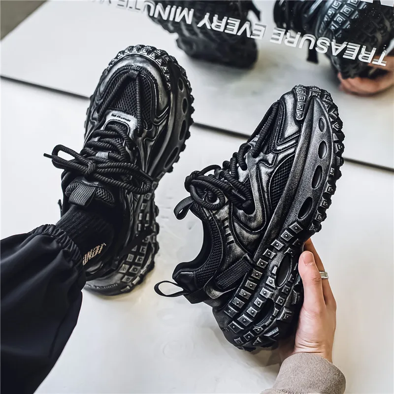 Men Chunky Sneakers Clunky Shoes Male Thick PlatForm Black Sneaker Designers Fashion Breathable Steet Charm High Top Quality Tn