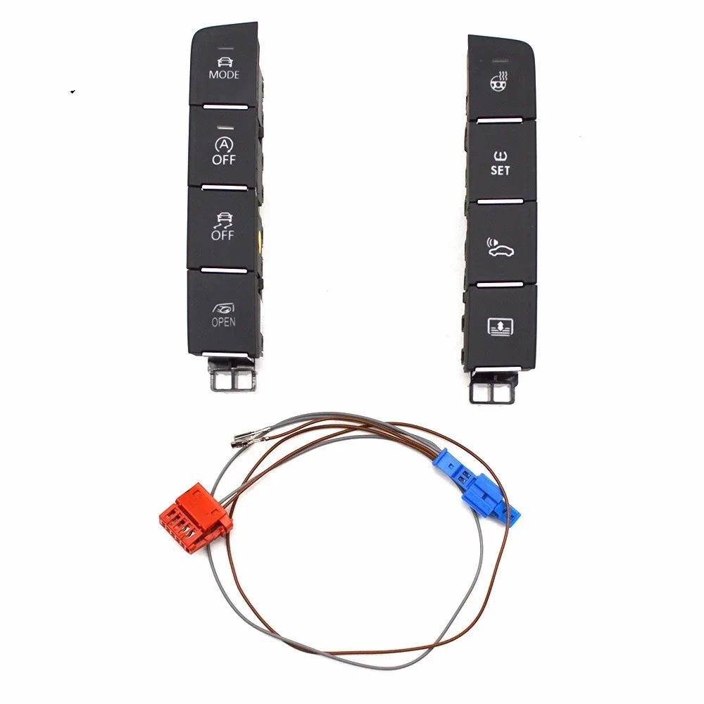 For VW Passat B8 8.5 Arteon Full Key Steering Wheel Heating Switch Central Decoration Backlight Switch 3GD927137A 3GD927238C