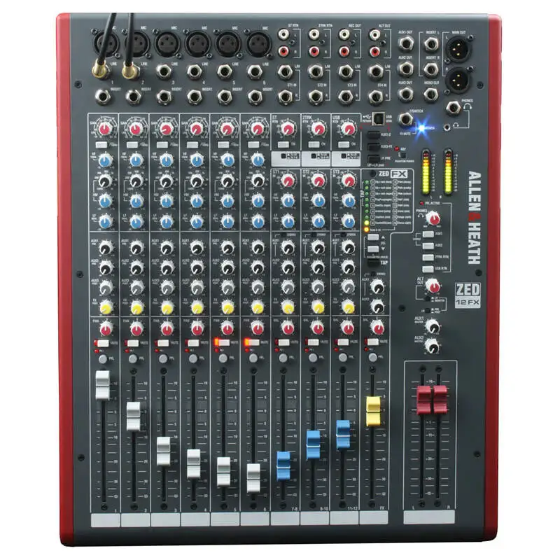 

Shenndare 1：1 ZED12FX Audio mixer 12 channel Audio Mixer Sound Console USB Professional Audio Mixer For ALLEN&HEATH