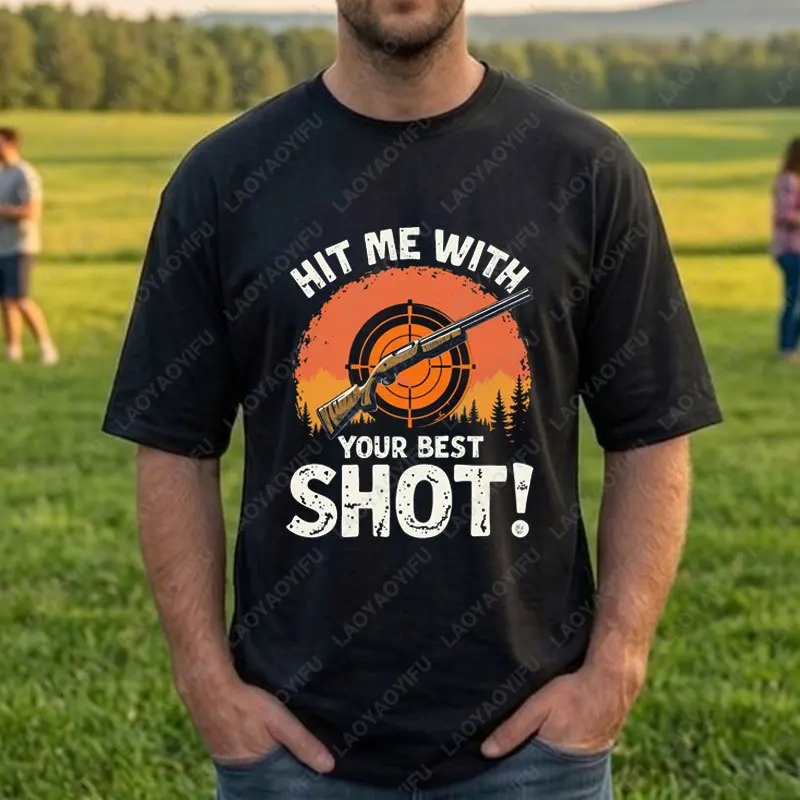 Skeet Target Practice Trap Shooting Graphic T-shirt-