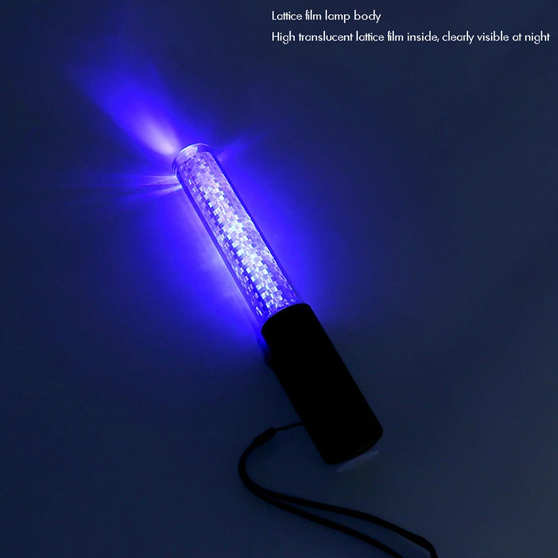 26cm Traffic Led Safety Signal Wand Work Light Flashlight with Wristband Flashing Modes Vehicles Flash Wand