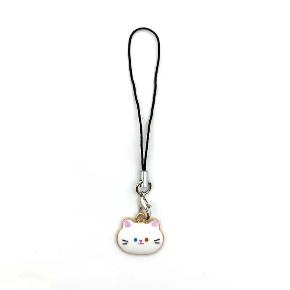 

Брелок для ключей, ремешок для телефона с изображением кота, украшения, ремешок для телефона с милым котом, креативный легкий кулон для телефона с животным, сумка, подвеска
