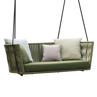 Outdoor rattan hammock courtyard balcony hanging swing hammock villa garden homestay leisure rope hanging chair