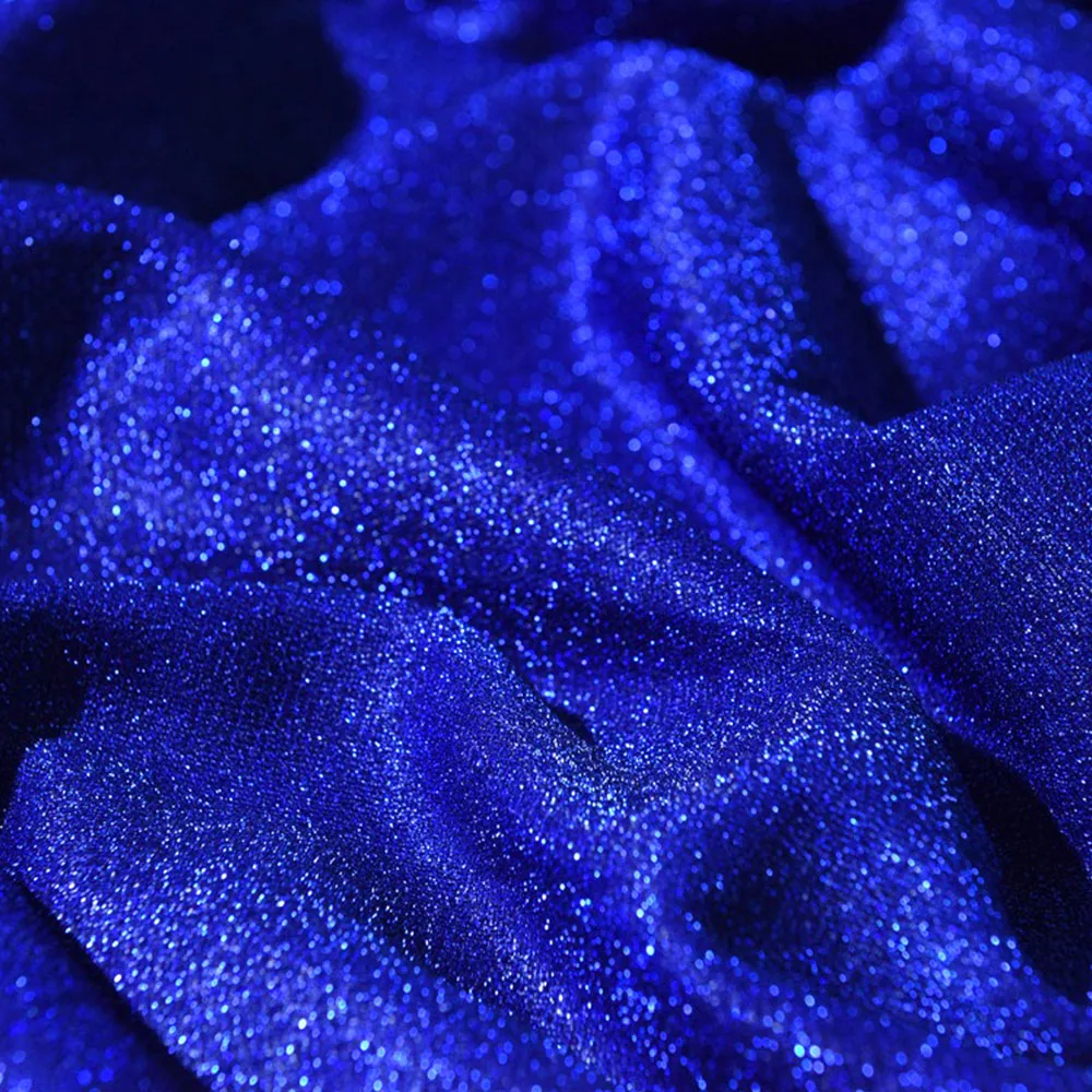 Glitter Knitted Metallic Fabric Particles Starry Bright Colorful Stage Wedding Clothing Fashion Textiles Handicraft Sewing Cloth