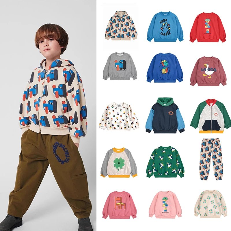 

Kids Sweatshirt Set 25 Autumn Winter New Boys Cartoon Full of Inca Fleece Hooded Jacket Sweatshirt Girl Baby Sweatshirt Jacket