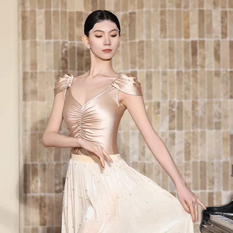 2025 novo collant de balé feminino fada bailarina roupa de dança clássica roupas de ginástica malha dançarina roupa traje de palco