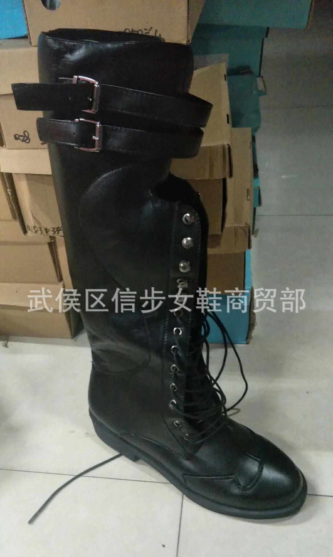 Medieval Steampunk Cosplay Boots Men Winter Larp Viking Pirate PU Leather Shoes  Party Fancy Knight Boots