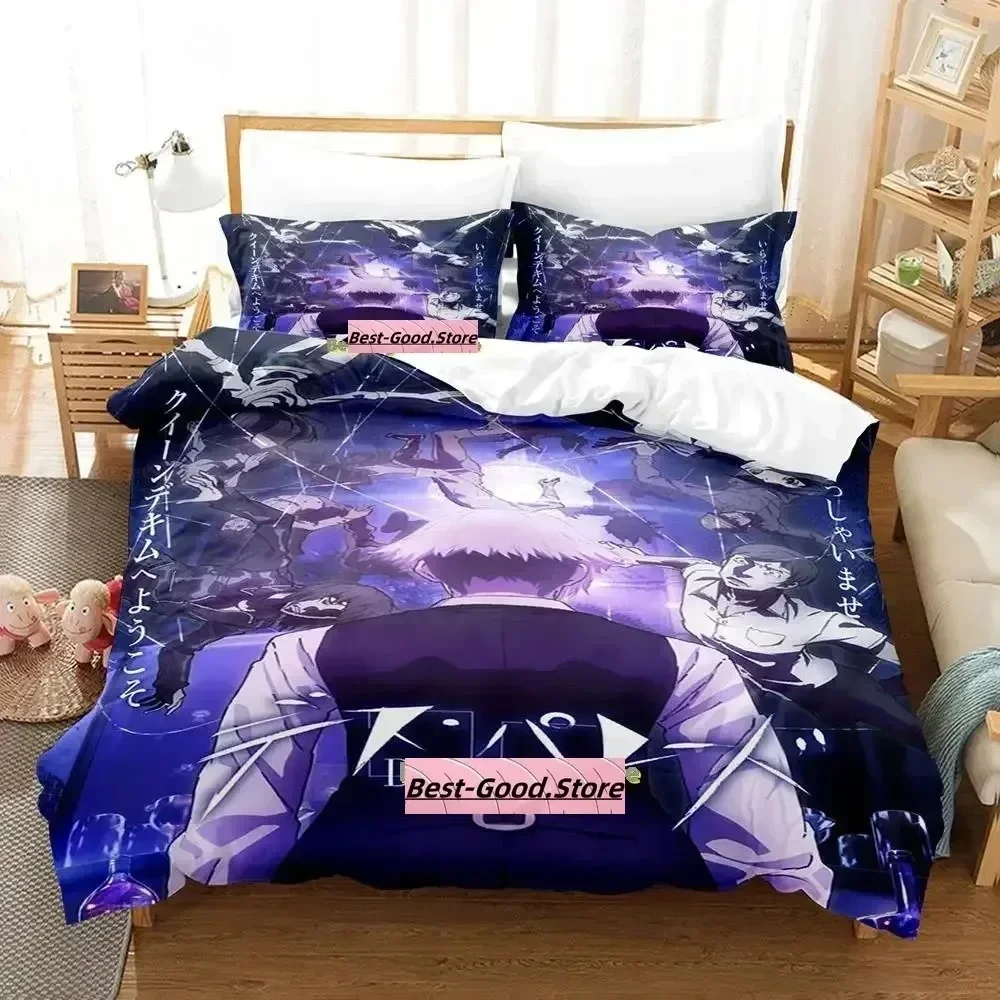 2023 Death Parade Bedding Set Printed With Pillowcase Bed Duvet Cover Soft Single Double Queen Super King Size Adult Kid Bedroom