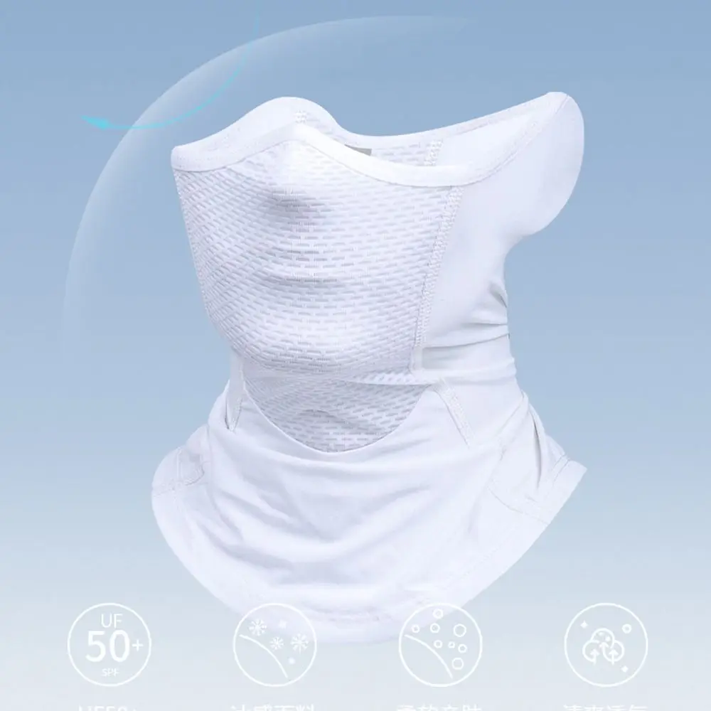 

Outdoor Sunscreen Breathable Ice Silk Mask Men And Women Universal Fashion Solid Color This Mask UV Skin Care Tools