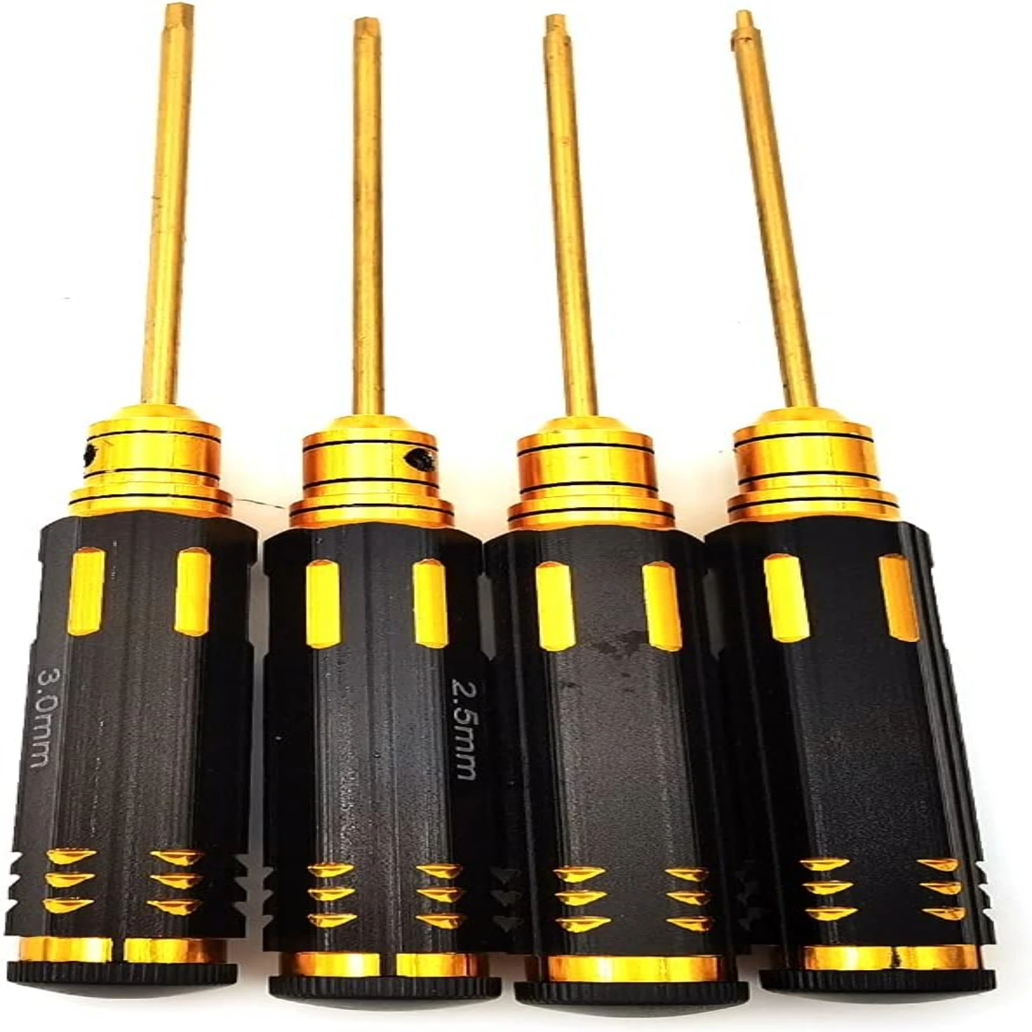 Ideal tools for discerning RC helicopter owners, this 4-piece steel KIRO&SEEU hex driver set is high-quality, durable, and preci